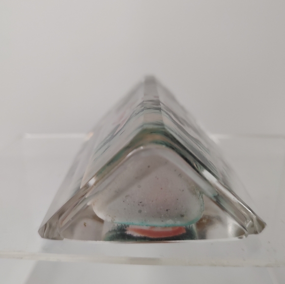 Vintage Kittens/Cats Signed Inside/Reverse Painted Snuff Triangle Bottle - Picture 4 of 10